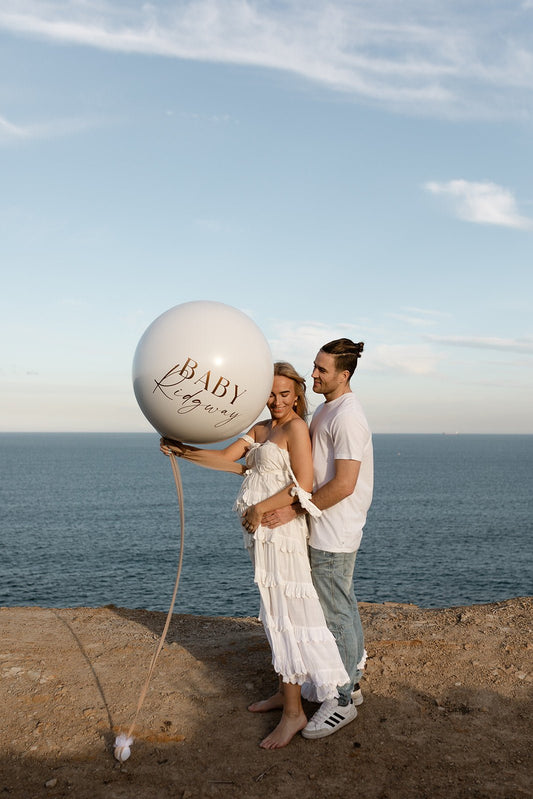 Capture the moment of your Baby's Gender Reveal with a Luxury Customised Balloon - Newcastle Dried Flower Co