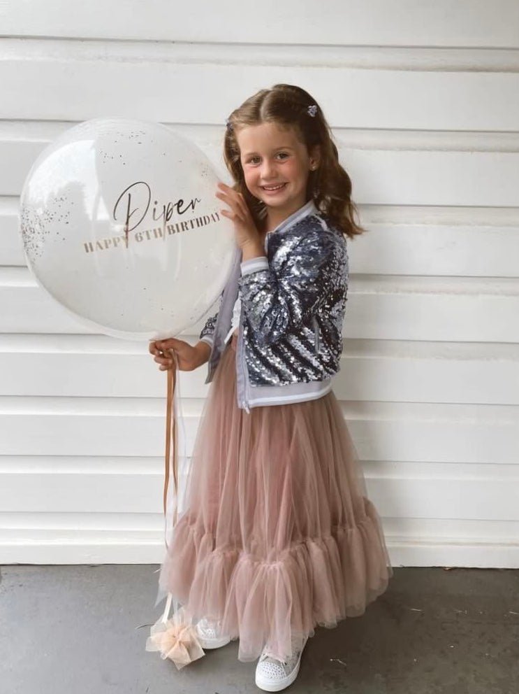 40cm Personalised Glitter Balloon // by Newcastle Dried Flower Co