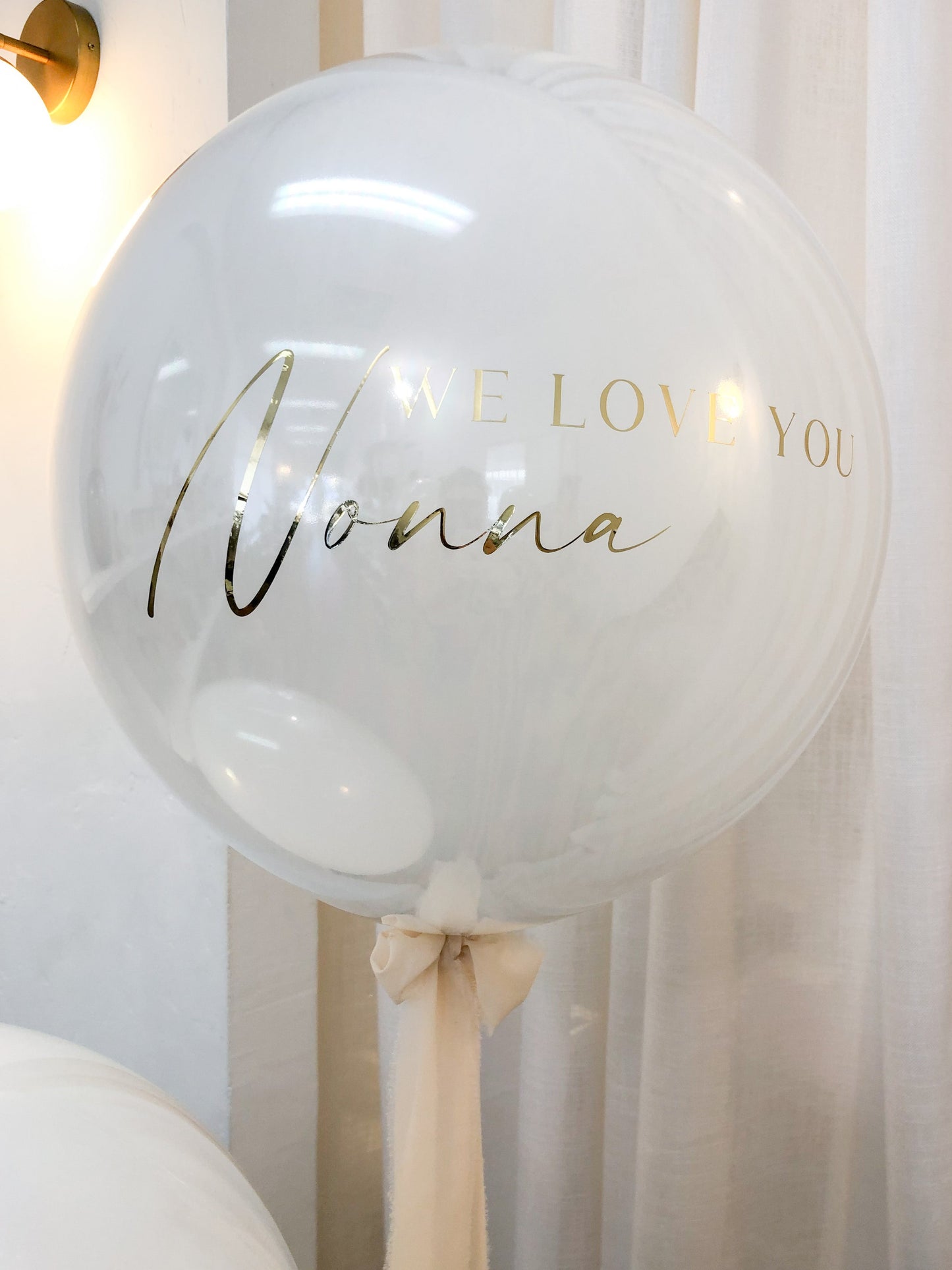 40cm White // Mother's Day Personalised Balloon