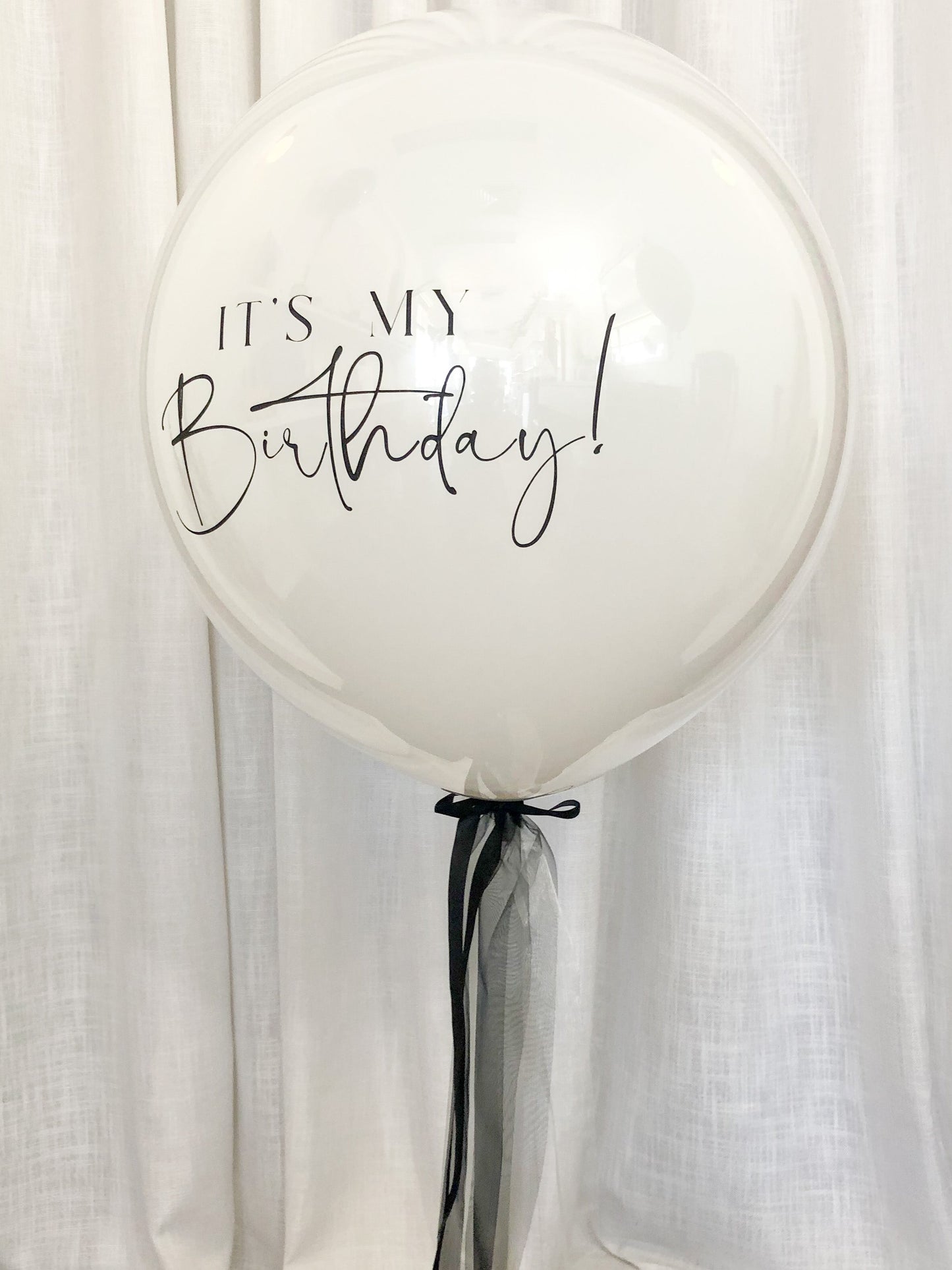 Birthday Personalised Balloon 40cm // By Newcastle Dried Flower Co