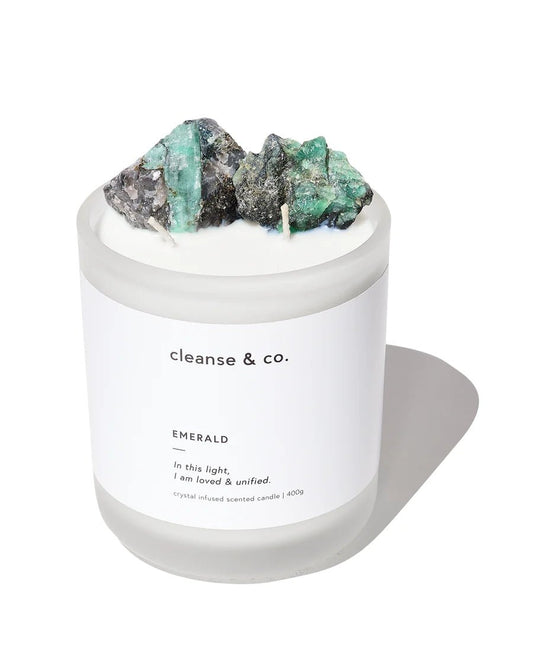 Cleanse & Co Candle // Emerald // Bergamot, Patchouli & Mandarin
