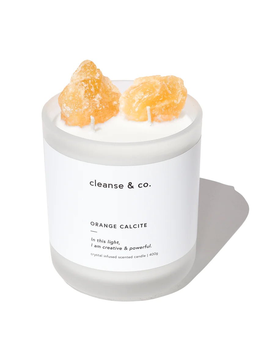 Cleanse & Co Candle // Orange Calcite // Lemon Myrtle & Finger Lime