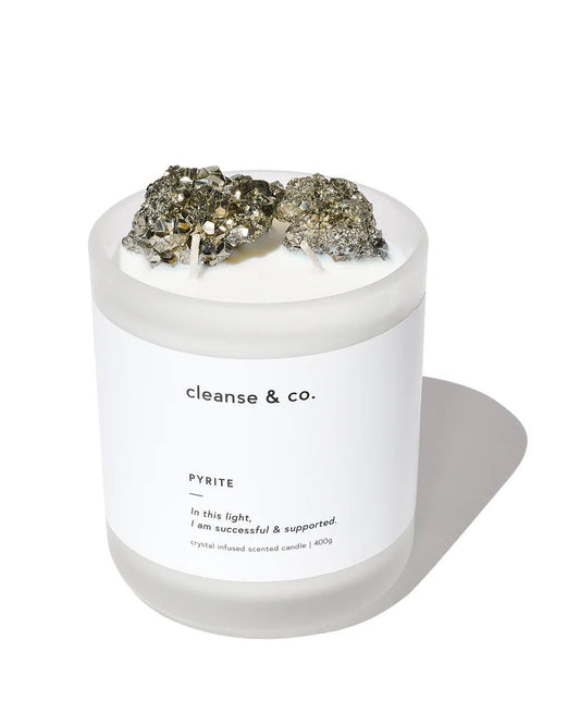 Cleanse & Co Candle // Pyrite // Creamy Caramel and Vanilla