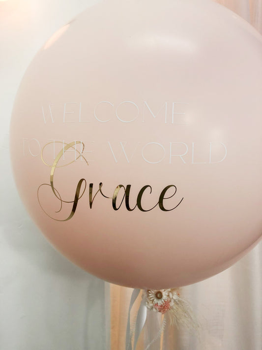 Personalised Baby Balloon // 60cm