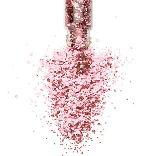 Rose Pink Bio Glitter // The Glitter Tribe